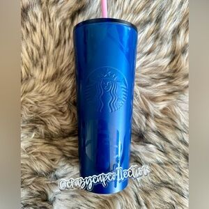 Starbucks Metallic Blue Tumbler 24oz stainless steel